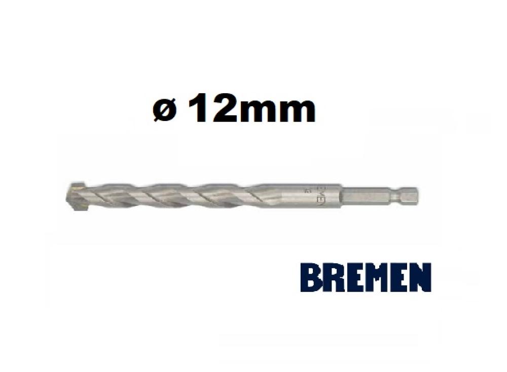 MECHA para HORMIGÓN (Widia) ø 12 x 150mm [Encastre Hexagonal] BREMEN