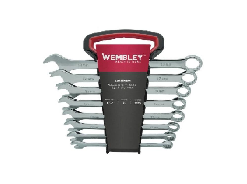 JUEGO DE LLAVES COMBINADAS WEMBLEY® (8Pzs) 10,11,12,13,14,15,17,19 BREMEN