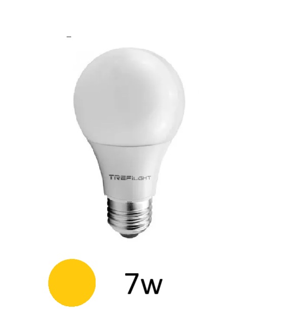 LAMPARA LED 7W E27 LUZ CALIDA TREFI