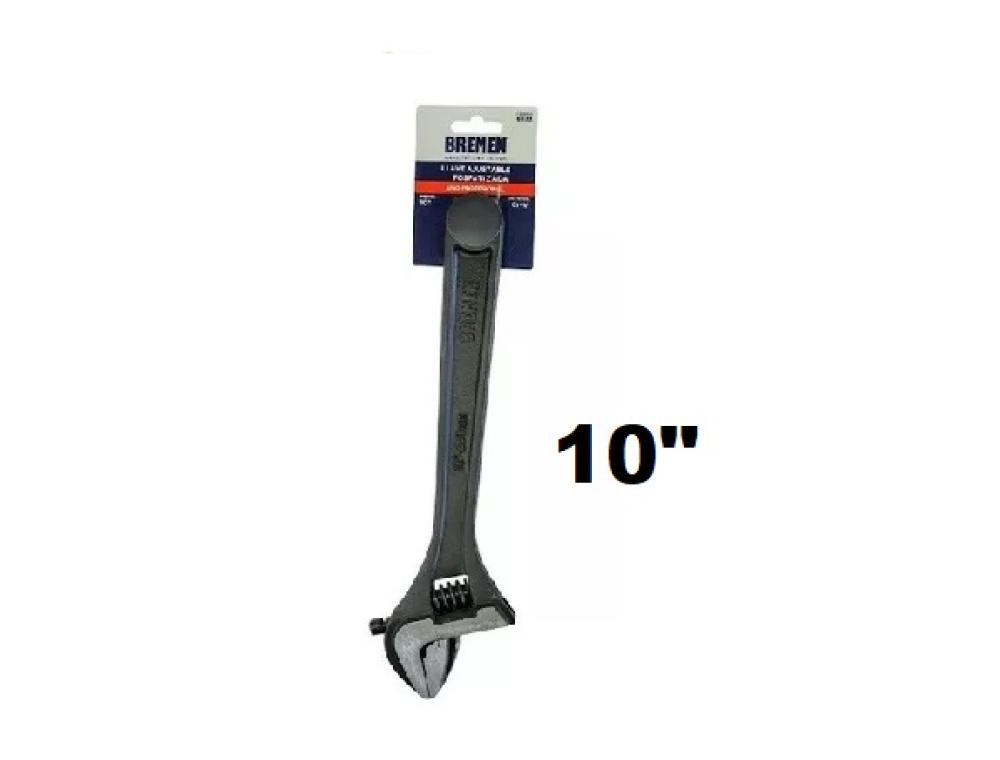 LLAVE AJUSTABLE FOSFATIZADA 10"  (CrVa) BREMEN