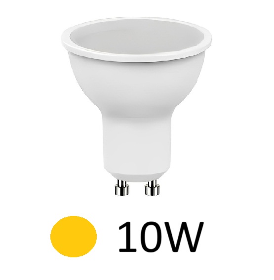 LAMPARA LED DICROICA 10W GU10 LUZ CALIDA TREFI
