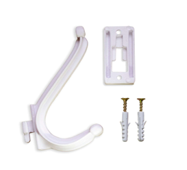 [27107-GINYPLAST] PERCHA DOBLE BLANCA GINYPLAST