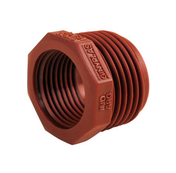 [41005-GINYPLAST] BUJE PP MACHO - HEMBRA REDUCCION 1” x 3/4” GINYPLAST
