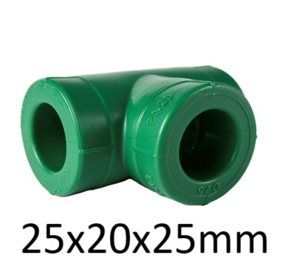 [80211-GINYPLAST] TEE FUSION HHH REDUCCION 25x20x25mm GINYPLAST