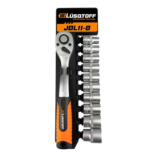 [JBL11-8-LUSQTOFF] JUEGO DE BOCALLAVES ENCASTRE 1/2" - 11 PIEZAS LUSQTOFF