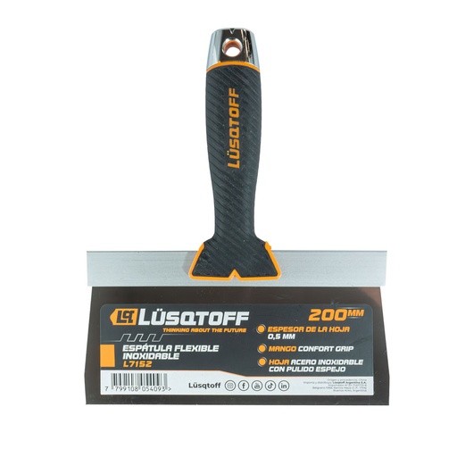 [L7152-LUSQTOFF] (10)ESPATULA FLEXIBLE INOXIDABL LUSQTOFF