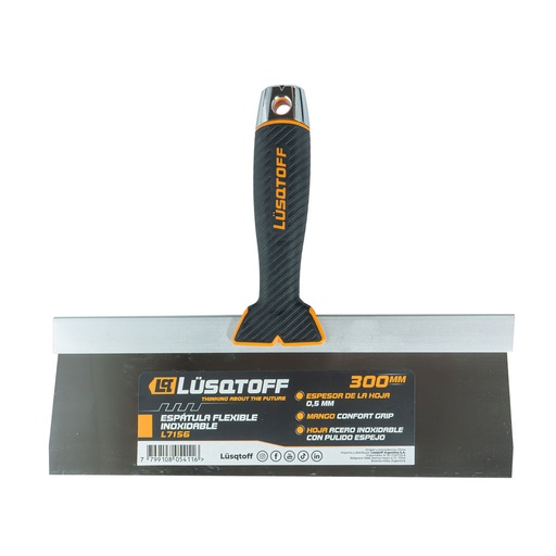 [L7156-LUSQTOFF] (10)ESPATULA FLEXIBLE INOXIDABL LUSQTOFF