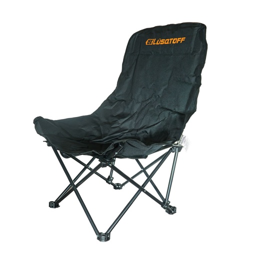 [LOD017-LUSQTOFF] SILLA DE CAMPING PLEGABLE MOON NEGRO LUSQTOFF