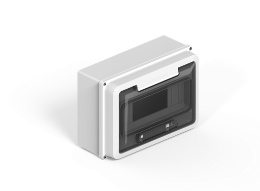 [160900B-GENROD] CAJA IP65 P/9 POLOS DIN  - BLANCO GENROD