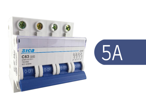 [782405] TERMICA TETRAPOLAR 4x 5A 3KA SICA