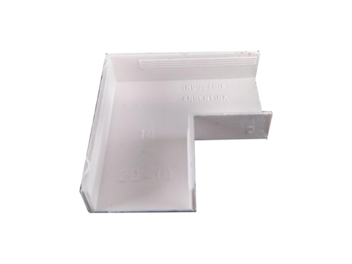 [KL04040] ACCESORIO CABLE CANAL 20x10 CURVA PLANA KALOP