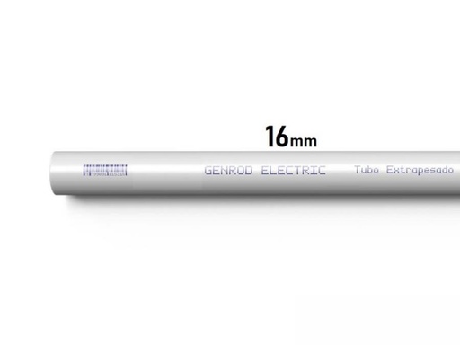 [TR16ED-GENROD] CAÑO RIGIDO x 3MT 16mm 5/8 EXTRAPESADO GENROD
