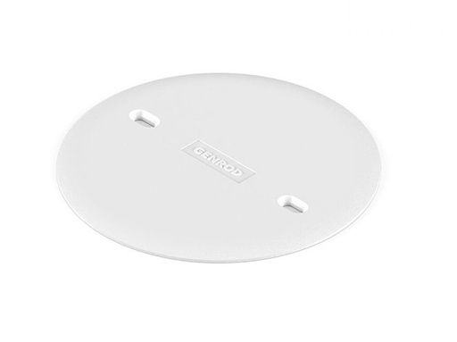 [21412-GENROD] TAPA CIEGA PVC REDONDA CHICA BLANCA GENROD
