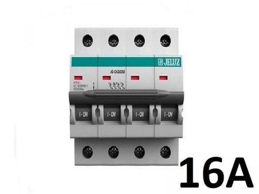[JG-C41630] TERMICA TETRAPOLAR 4x 16A 4,5KA JELUZ
