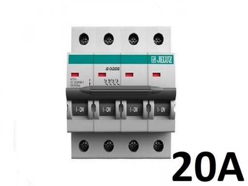 [JG-C42030] TERMICA TETRAPOLAR 4x 20A 4,5KA JELUZ