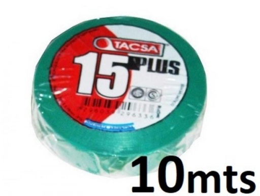 [CA10TV] CINTA PVC 10 MTS VERDE TACSA