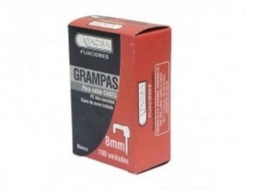 [TAC00221] GRAMPA CHATA Nº 8 BLANCA x 100 UNIDADES C/U TACSA