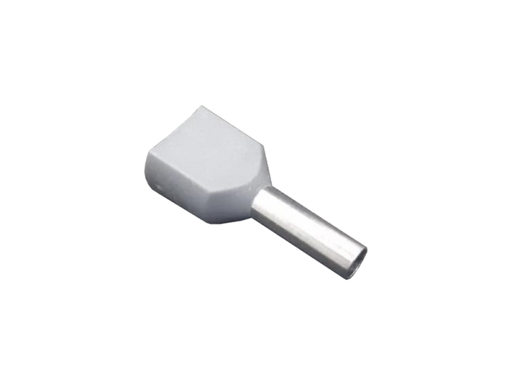 [F-PH250-2] PUNTERA HUECA PREAISLADA DOBLE 2,5mm2 GRIS FUSSE