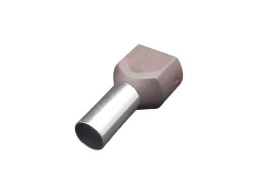 [F-PH1000-2] PUNTERA HUECA PREAISLADA DOBLE 10mm2 MARRON SUFFE