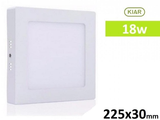 [286] PLAFON LED CUADRADO EXTERIOR 18W LUZ DIA RESILIENTE