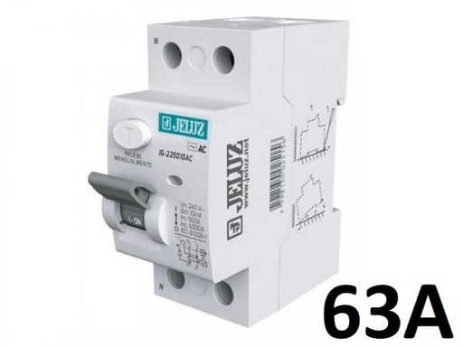 [JG-263030AC] DISYUNTOR BIPOLAR 2x 63A 30mA JELUZ