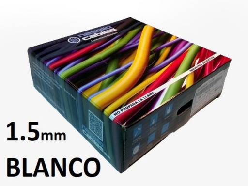 [UNI1,5BNASE] ROLLO CABLE UNIPOLAR 1x 1,5 BLANCO NASELLO