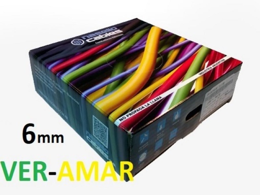 [UNI6VANASE] ROLLO CABLE UNIPOLAR 1x 6 VER-AMARI NASELLO
