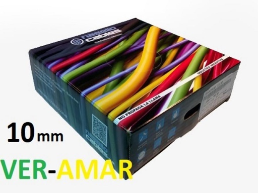 [UNI10VANASE] ROLLO CABLE UNIPOLAR 1x 10 VER-AMARI NASELLO