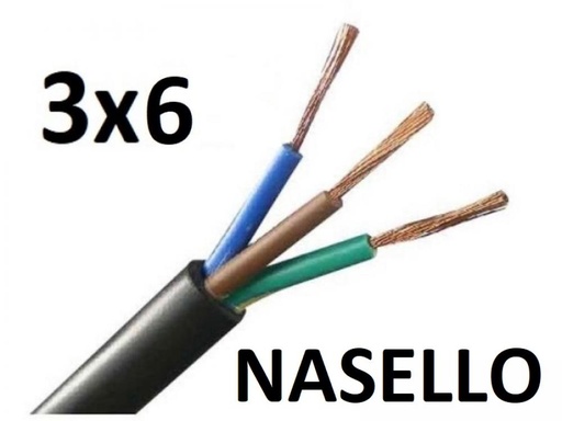 [TPR3X6NASE] ROLLO CABLE TIPO TALLER 3x 6 NASELLO