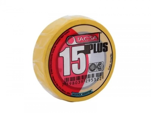 [CA10AM] CINTA PVC 10 MTS AMARILLA TACSA