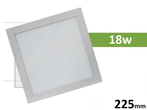 [308] PANEL LED CUADRADO EMBUTIR 18W LUZ NEUTRA RESILIENTE