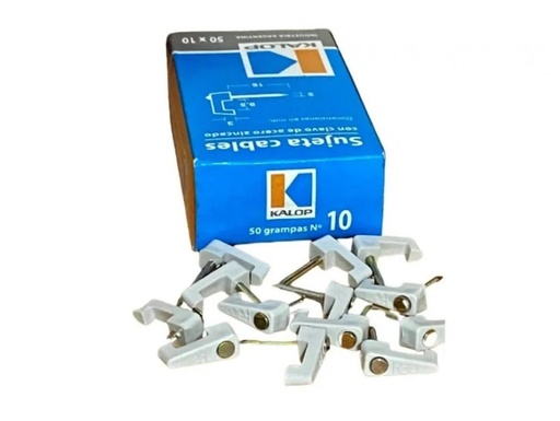 [KL06003] GRAMPA CHATA Nº 10 x 50 BLANCA UNIDADES KALOP