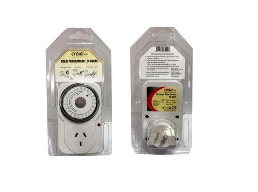 [TS-MG3] INTERRUPTOR HORARIO ANALOGICO CON ENCHUFE TBCIN
