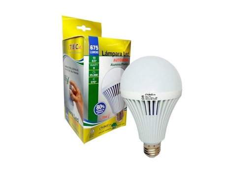 [EBA-9W] LAMPARA LED LUZ DE EMERGENCIA 9W E27 LUZ DIA TBCIN