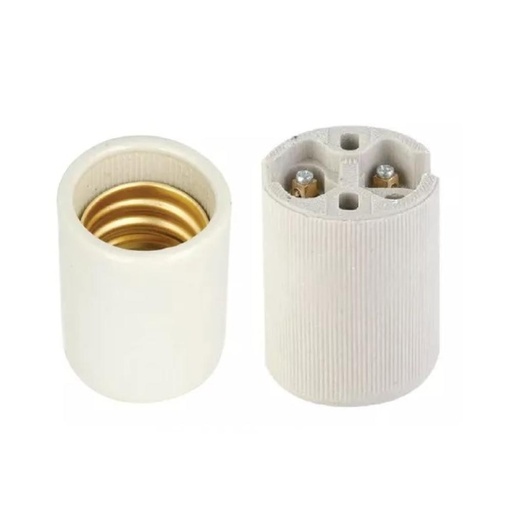 [PL-E40] PORTALAMPARA E40 CERAMICO MACROLED