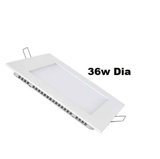 [306-KIAR] PANEL LED CUADRADO EMBUTIR 36W LUZ DIA RESILIENTE