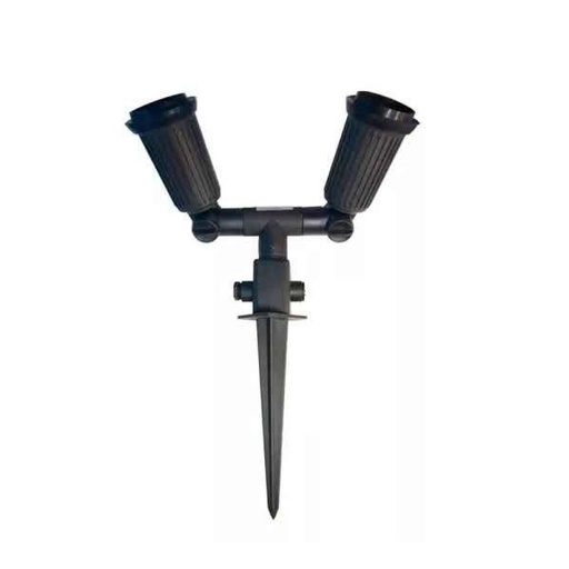 [WL-1628] LUMINARIA DE JARDIN DOBLE E27 PAR38 TBCIN