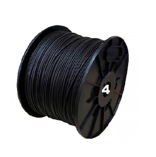 [BUNI4NNASE] BOBINA CABLE UNIPOLAR 1x 4 NEGRO NASELLO