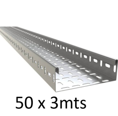 [P5BA50L] BANDEJA PORTACABLE PERFORADA 50 x 3mts CHAPA 0.7 ELECE