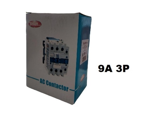 [152000-TOSUN] CONTACTOR BOBINA 220V 9A 3P 1KW 1NA TOSUN