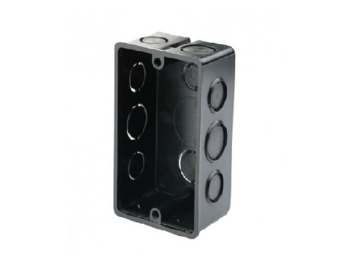[C02N] CAJA EMB RECTANGULAR PVC NEGRA BOLTZ
