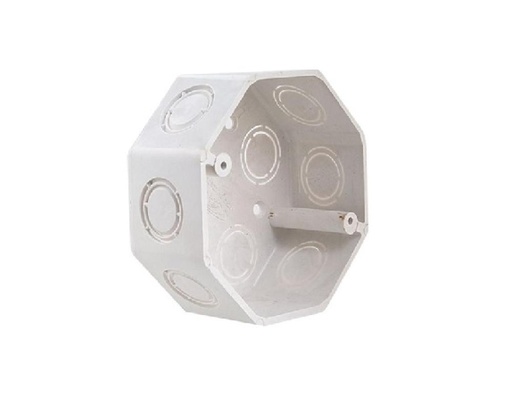 [C01B] CAJA EMB OCTOGONAL CHICA PVC BLANCA BOLTZ
