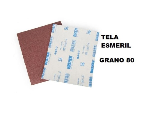 [7556-BREMEN] Tela Esmeril [Grano 80] x 25 uni BREMEN