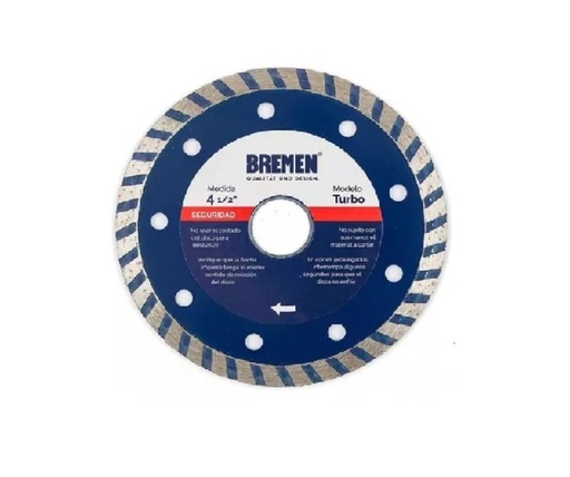 [4527-BREMEN] DISCO DIAM. 4-½" Combinado (TURBO) BREMEN