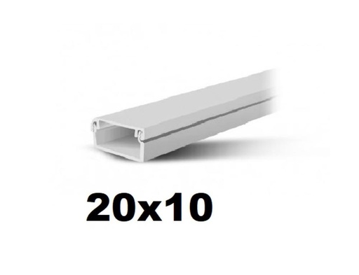 [I-8110] CABLE CANAL 20x10 CON ADHESIVO TAAD