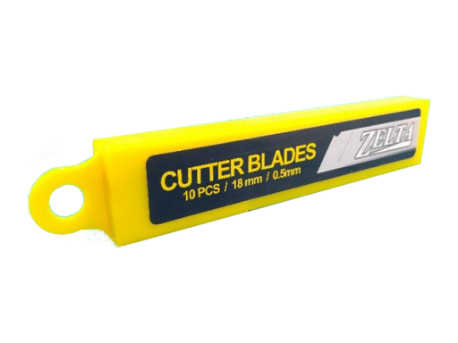 [ZECU0200] HOJA DE CUTTER 18mm CAJA X 10 Unds ZELTA